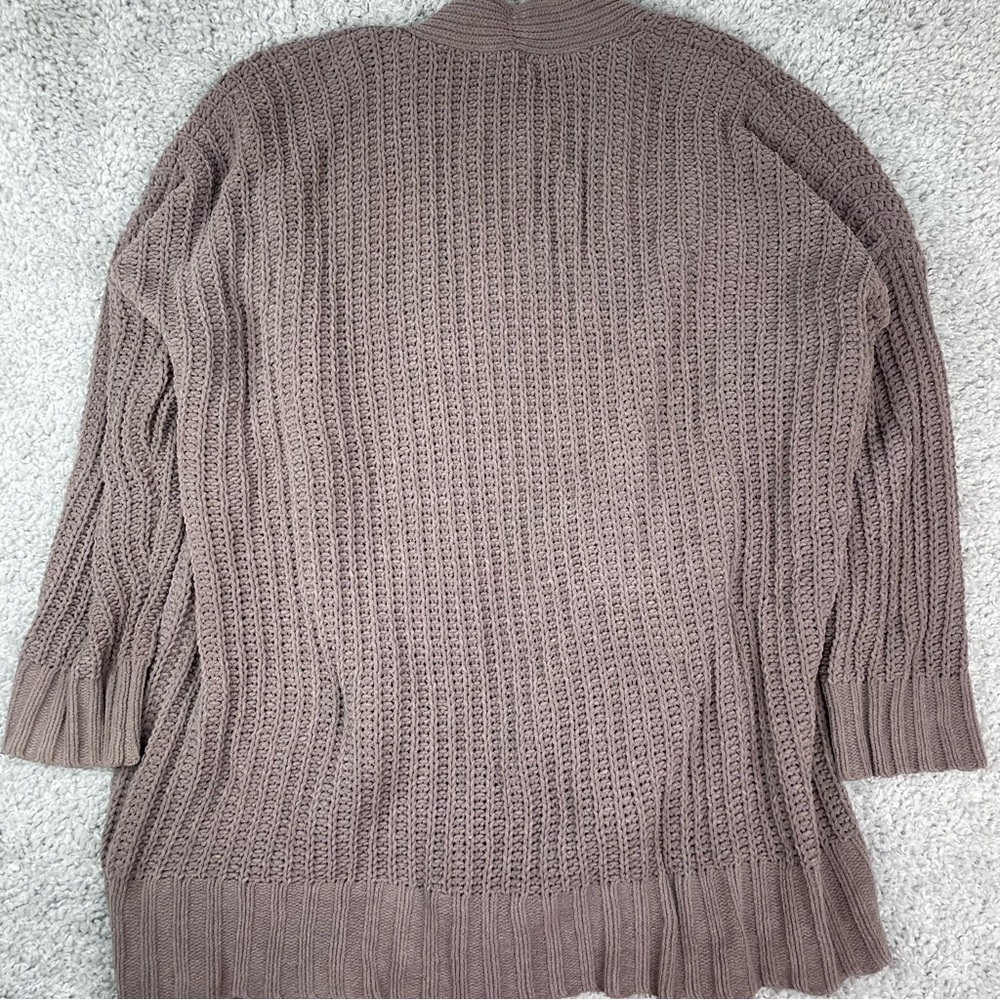 Aerie Sweater Womens Medium Cardigan Open Front Knitted Chenille Pockets Comfy - Picture 5 of 5